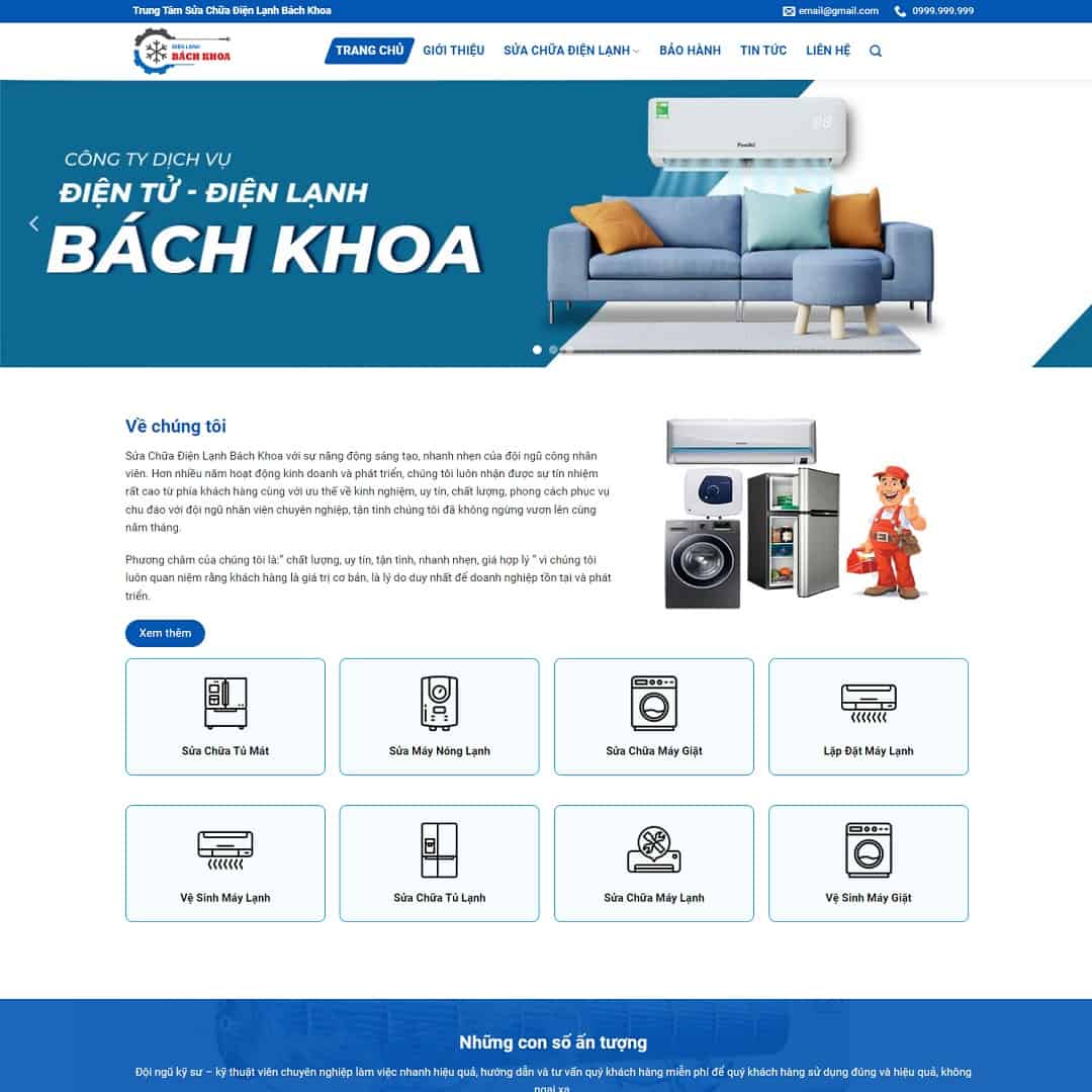 Website điện lạnh