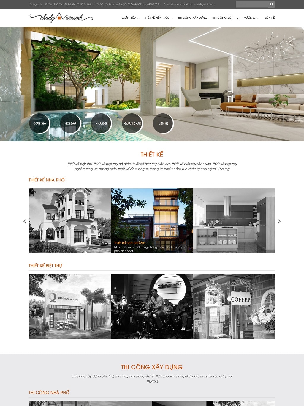 Website kiến trúc
